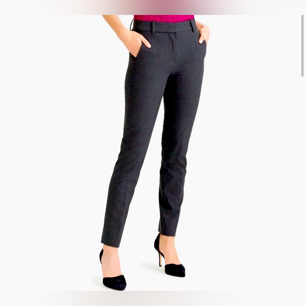 J Crew Dark Grey Ruby Pant Cropped